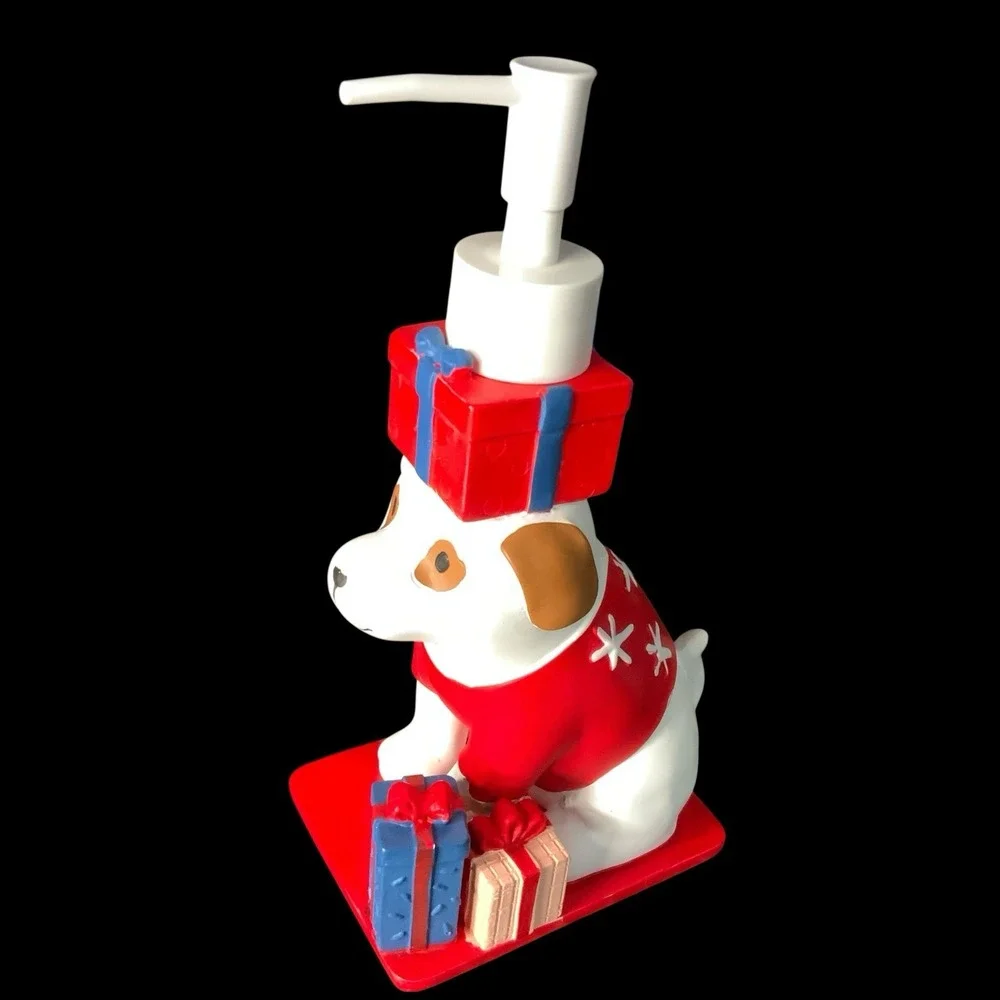 Target Wondershop Christmas Dog Presents Snowflakes Soap‎ Pump Dispenser 2023
